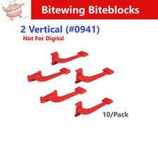 Dental XCP & BAI Bitewing Biteblocks, Red - XCP Rinn - 2 Vertical 10/Pack, #0941