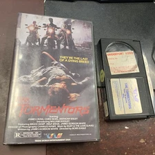 THE TORMENTORS BETAMAX TRANS WORLD CLAMSHELL BIKER GANG ACTION SLEAZE RARE OOP