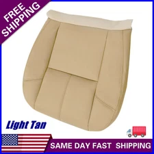 Driver Bottom Leather Seat Cover Fit For 2007-2014 Chevy Silverado Avalanche Tan