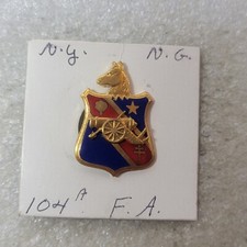 104th Field Artillery Battalion Crest DI/DUI Clutch Back Lapel Pin Made in USA