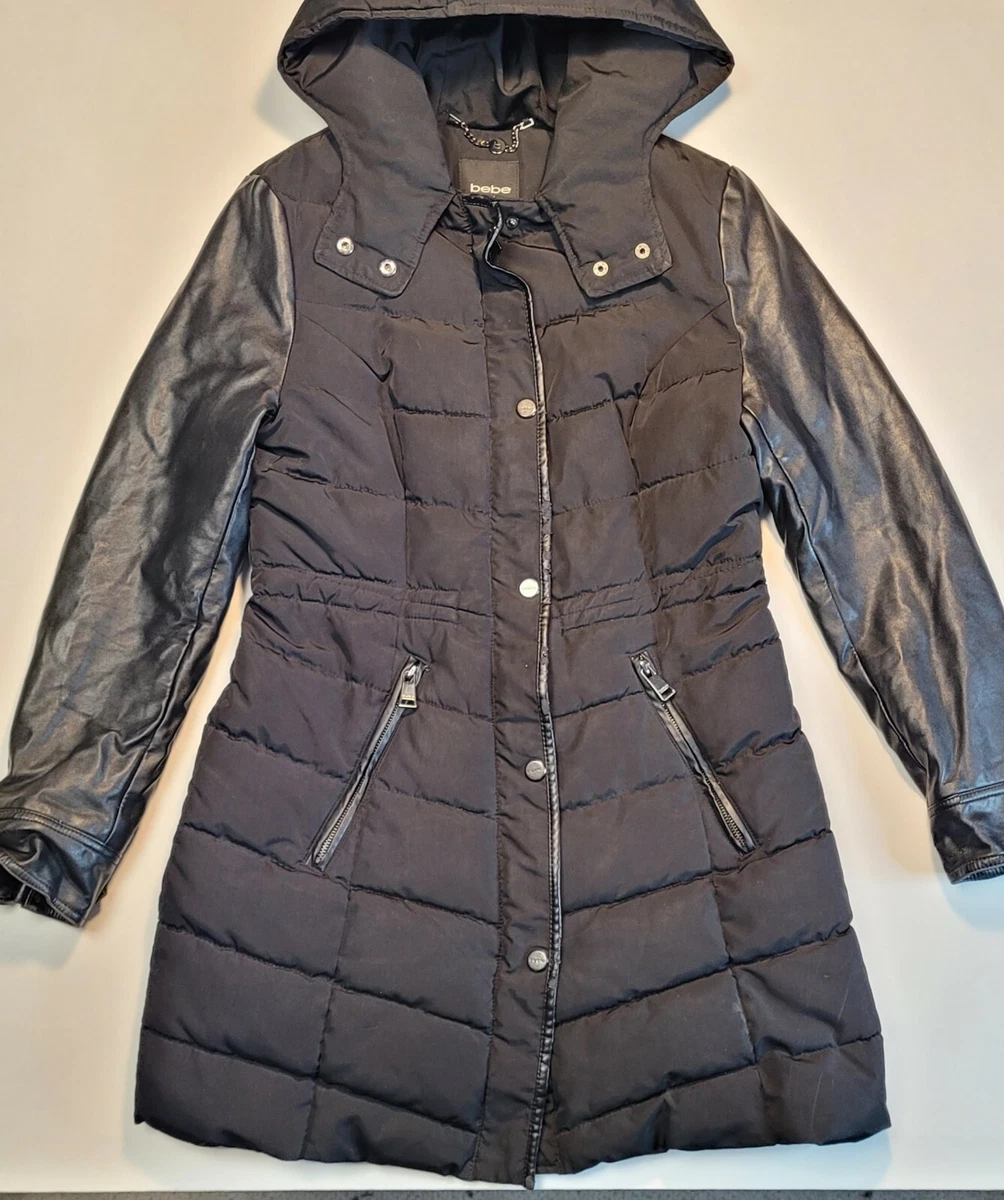 Bebe long cheap puffer coat