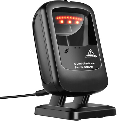 USB Barcode Scanner Barcodeleser 2D 1D POS PC Omnidirektional QR Codeleser