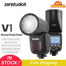 US Godox V1S V1-S 2.4G TTL HSS Round Head Camera Speedlite Flash Light For Sony