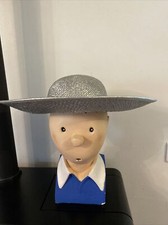 Ancien Chapeau Femme Ceremonie Paille Chic Taille 55