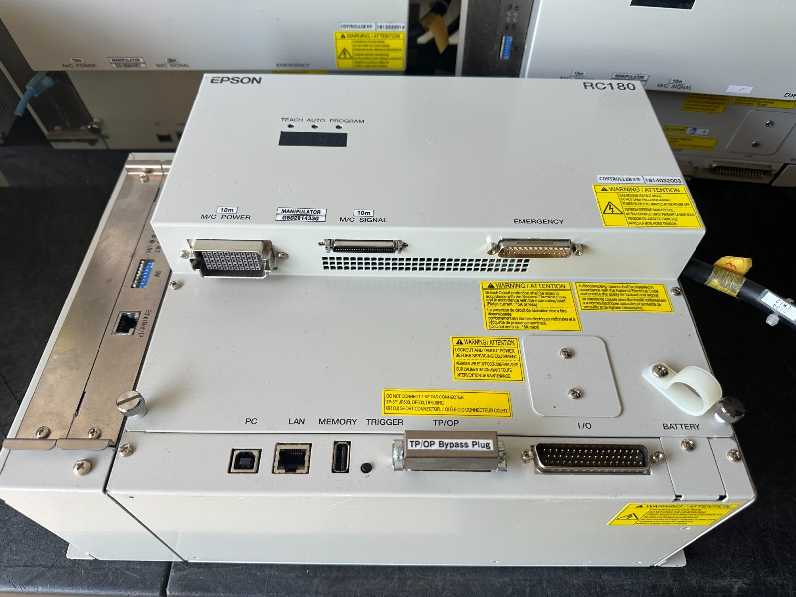 EPSON RC180 ROBOT CONTROLLER ONLY 2 LEFT