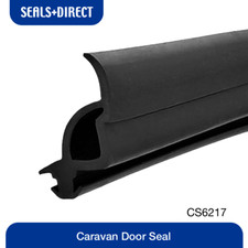 Swift Challenger Caravan Rubber Door Seal with Bulb & Lip (Order By the Metre)