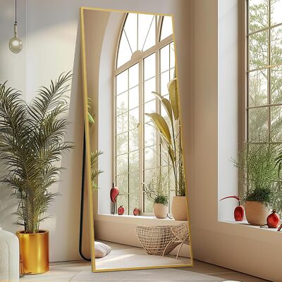 64''x21'' Full-Length Wall Mirror For Standing/Hanging/Leaning. Large Floor Mirror