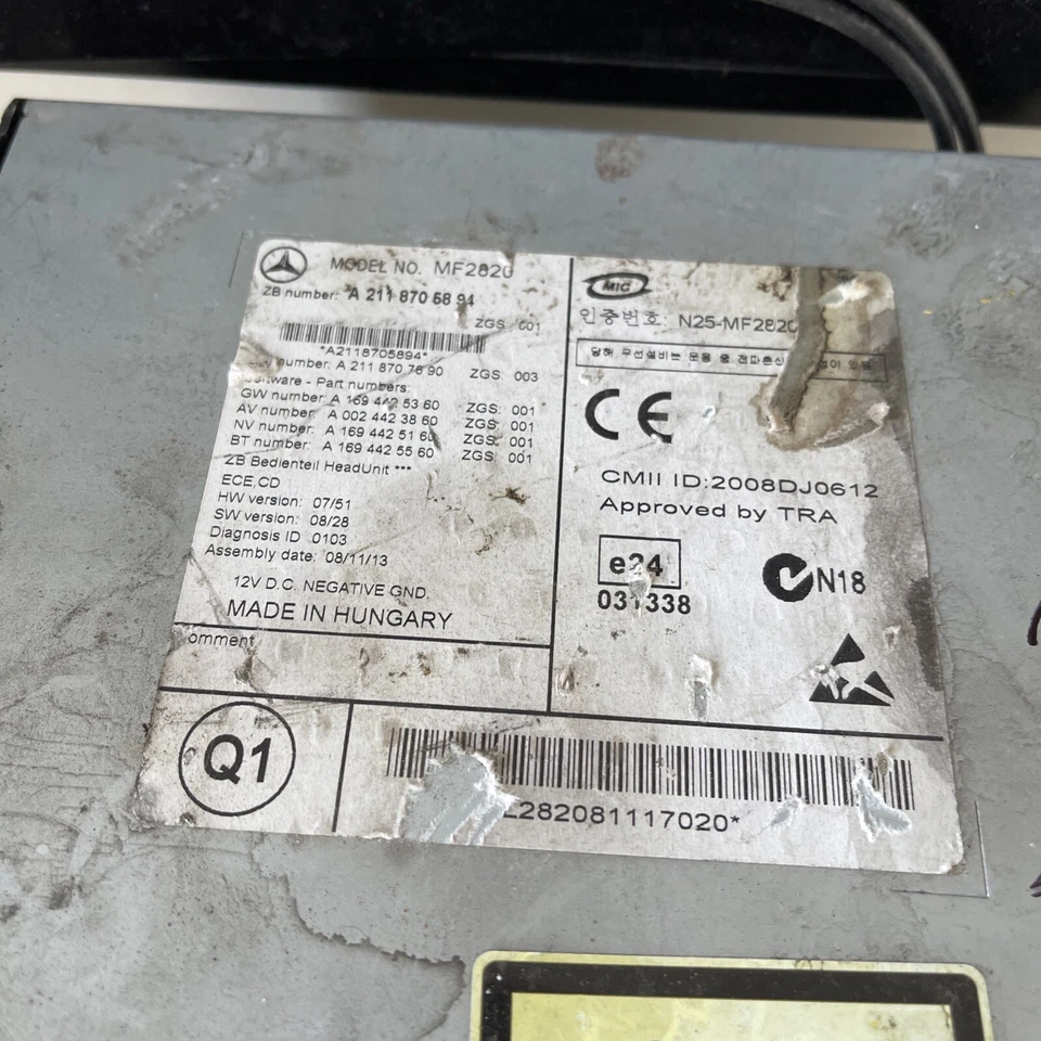 Mercedes CLS W219 E-Kl. W211 Mopf Bediengerät Radio Audio 20 A2118705894 - Bild 3 von 4