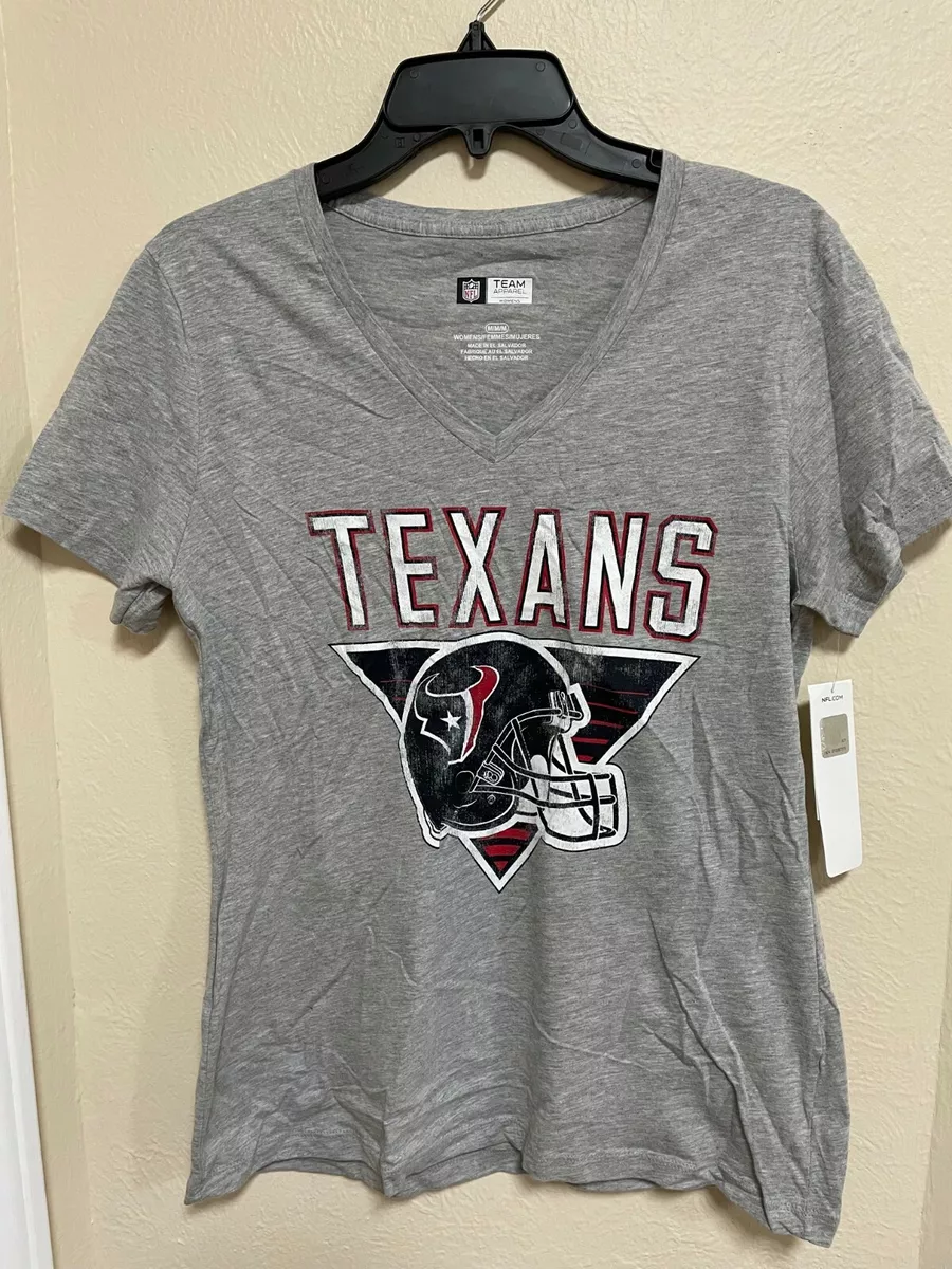 Team Apparel Houston Texans Women s V Neck Shirt Medium eBay