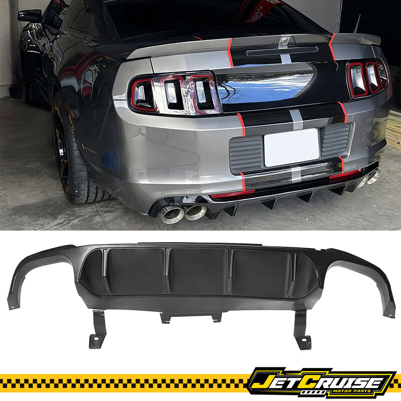 Fits 13-14 Ford Mustang GT500 2Dr Rear Bumper Lip Diffuser Matte