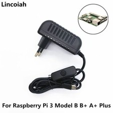 Power Supply Charger AC/DC Adapter 5V 3A PSU Micro USB with Power On/Of Switch