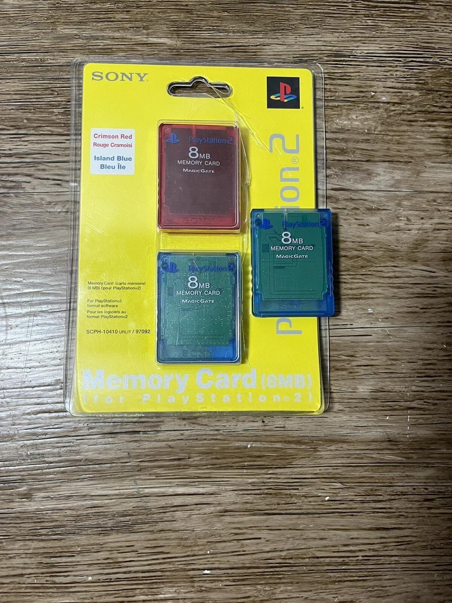 PS2 Memory Card Crimson Red by Sony
