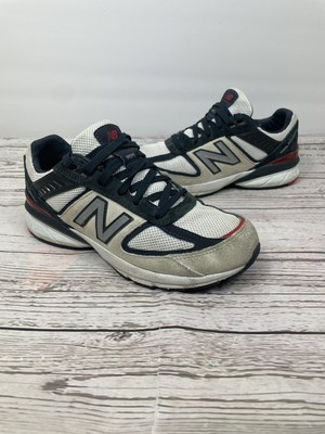 New Balance 990v5 Youth Size 4 GS White 