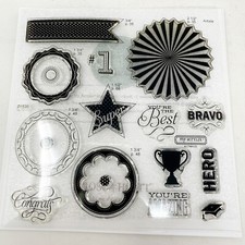 Close To My Heart My Acrylix Stamp Set D1530 Cricut Artiste Collection Kudos