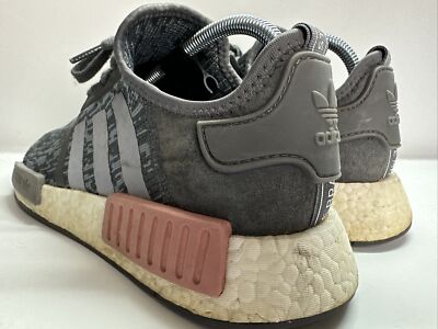 Size 9.5 - Adidas NMD_R1 Heather Grey Raw Pink W for sale online | eBay