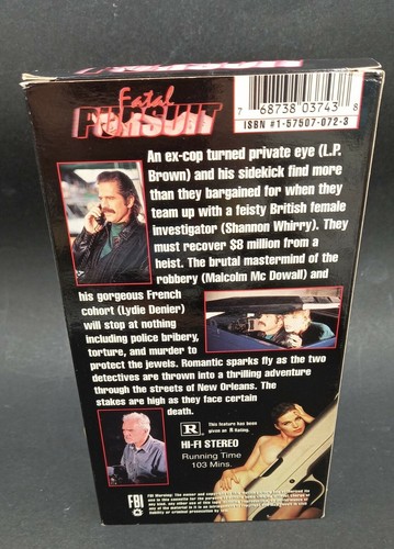FATAL PURSUIT (VHS, 1998) Shannon Whirry, Malcolm McDowell, Lydie Denier - 第 5/7 張圖片