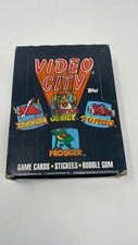 Vintage 1983 Topps Video City Arcade Trading Cards  Stickers Full Wax Box 36ct