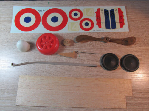 1/20 Scale French WW-I Morane-Saulnier "N" Plans, Templates, Some Parts, Decals - Picture 2 of 9