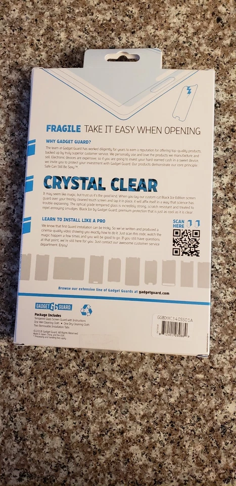 Gadget Guard Tempered Glass Screen Protector For Samsung Galaxy Tab S4, CLEAR - Image 3 of 4