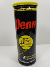 Vintage Sealed Can PENN X-76 YHD Extra Duty High Visibility Yellow Tennis Balls