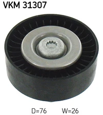 SKF VKM 31307 Deflection/Guide Pulley, V-ribbed belt for Audi, VW