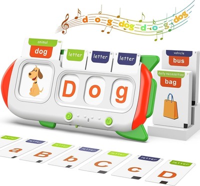 Talking Flash Cards for Kids Boys Girls, Spelling Games, Teach Learning Toys NEW