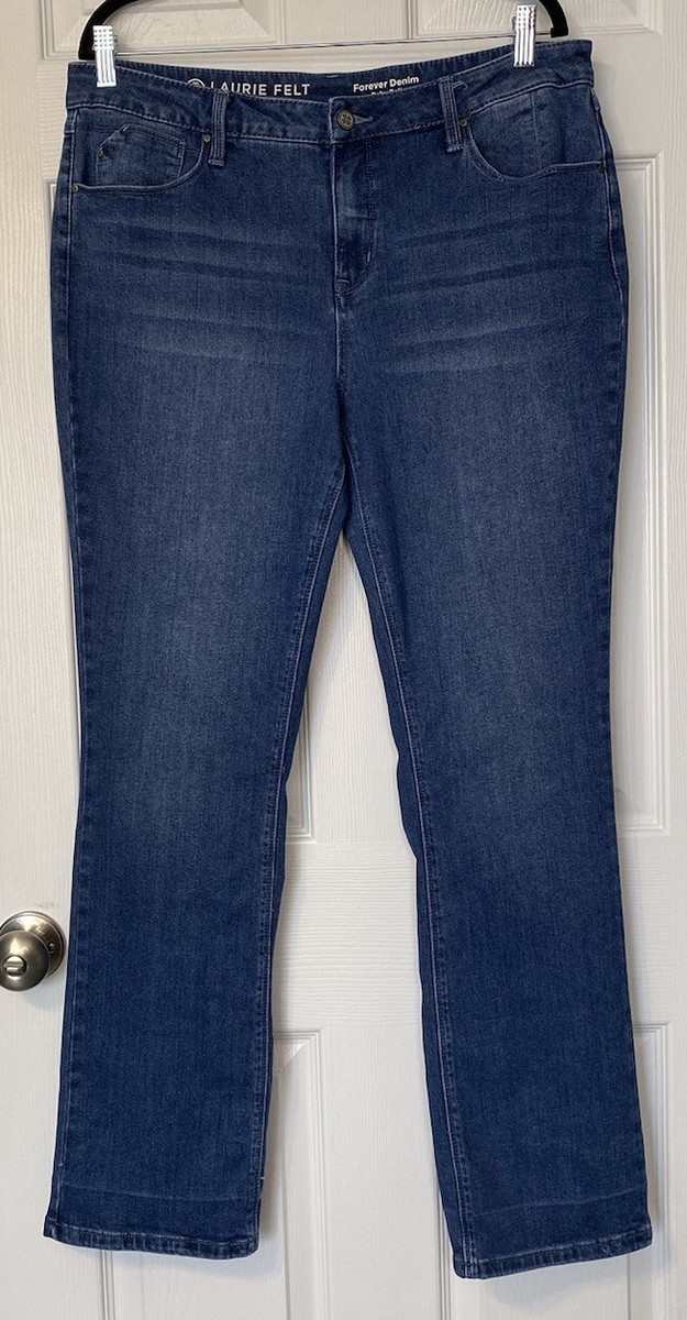 Laurie Felt Forever Denim Baby Bell Jeans Size 14 Dark Wash Stretch  Pockets