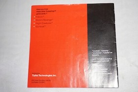 Jackie Chan's Action Kung Fu  (Turbo Grafx 16 tg16) Manual ONLY NO GAME 