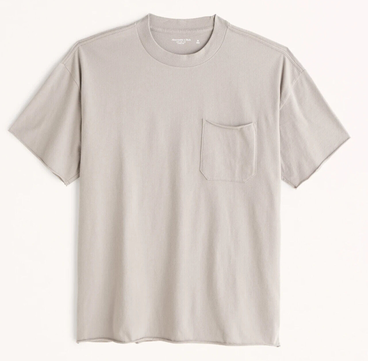 essential oversized pocket crew tee