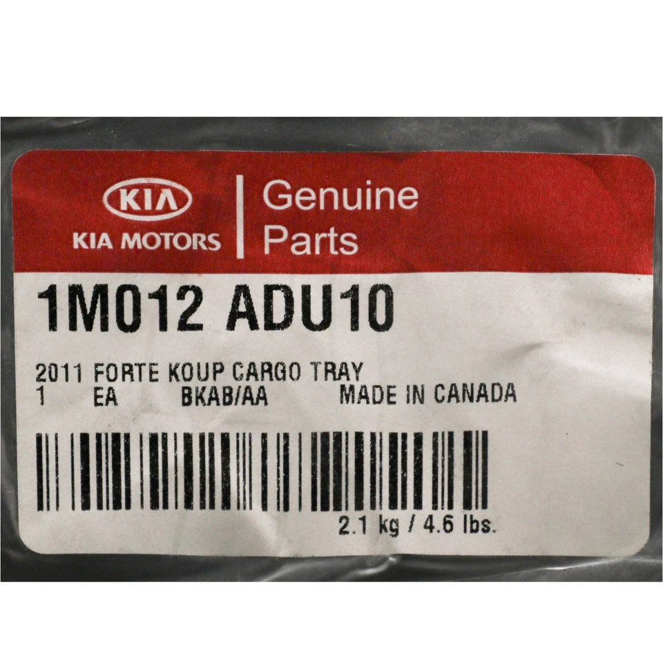 原始设备制造商全新 2011 - 2013 起亚 Forte Koup 货物区橡胶托盘衬里后 1M012-ADU10 — 第 3/3 张图片