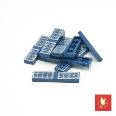 LEGO  2431pb499 Fliese 1x4 Solar Panel Muster, 10 Stück - Tile 1x4 Neu