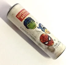 Marvel Comics Group Superhero AA Non working Battery for Display 1980