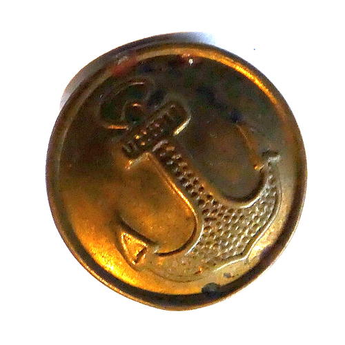 UdSSR Sowjetisch Russische Marine Messing Knopf 21mm Moosstempel 55 Echt Militär unbenutzt - Bild 4 von 5