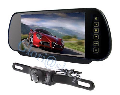 Kit Retromarcia Con Telecamera E Specchietto - 7 LED IR Per Auto Camper - Foto 8