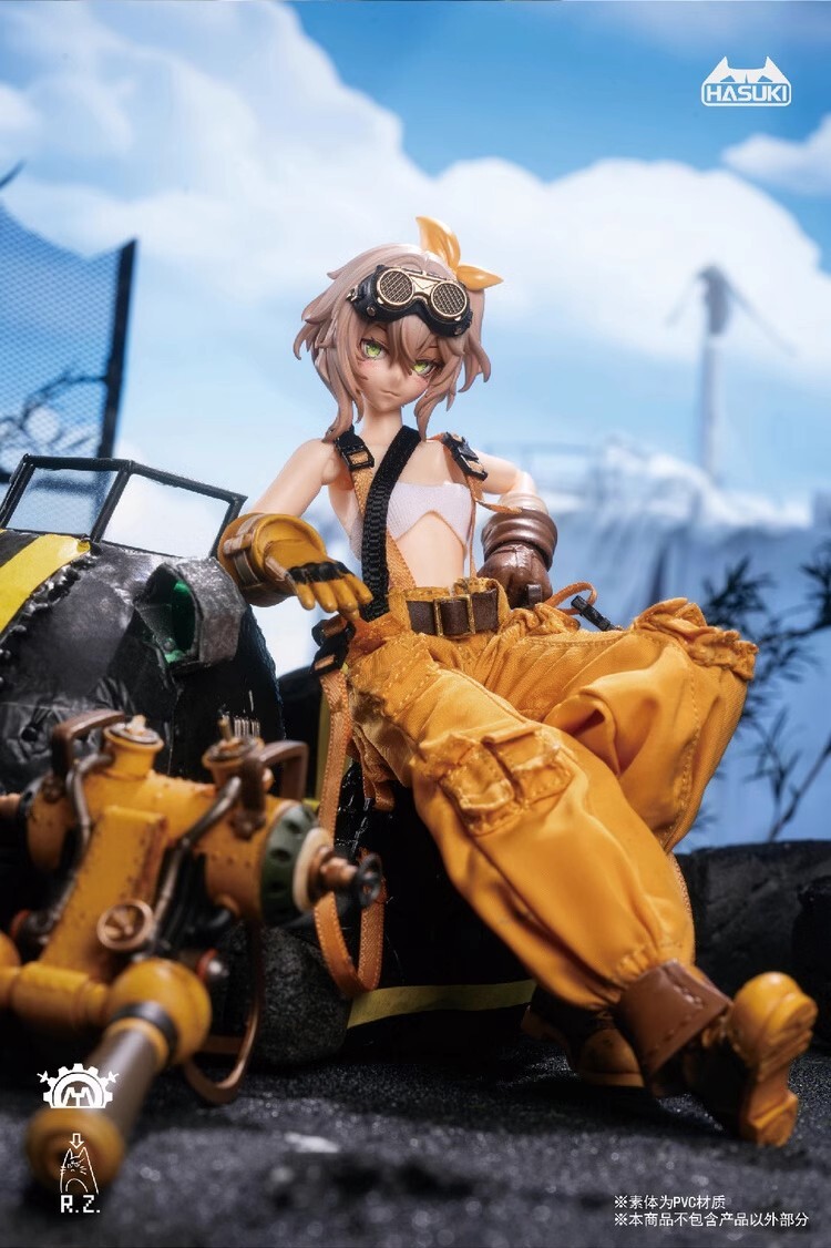 1/12 HASUKI PA007 Mechanic Fiona Collectible Female Action Figure