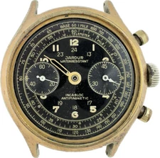 Vintage Jardur 850 Pilgrim 17 Jewel Men's Chronograph Wristwatch Landeron48 Rare