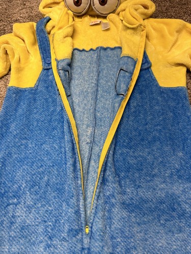 Despicable Me Minions Pajamas Womens Large One Piece Non Footed Hood Jump Suit - Picture 6 of 9