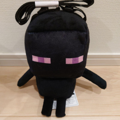 MINECRAFT Enderman Plush Shoulder bags 8.5 inch FuRyu Prizes New
