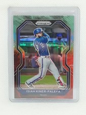 Isiah Kiner-Falefa 2021 Prizm Baseball - Cosmic Haze #15 - Texas Rangers