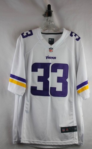 NFL MN Vikings #33 Cook White Football Trikot Gr. L