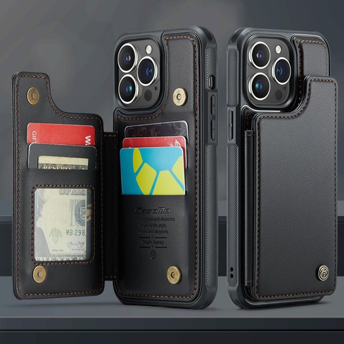 Caseme Leather Wallet Phone Case for iPhone 11 12 13 14 15 Samsung S22 S23 S24 - 第 9/30 張圖片