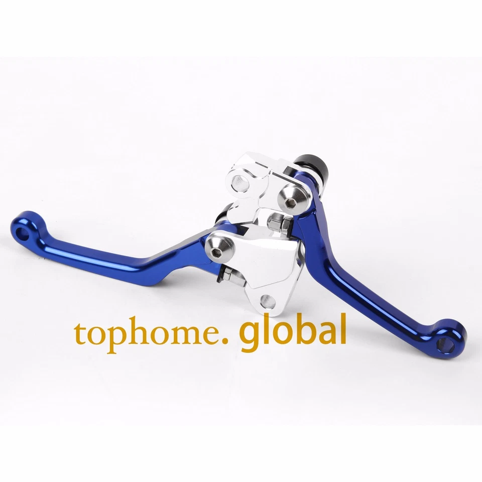 Palancas de freno de embrague CNC pivote azul EE. UU. 2005 2006 para Yamaha YZ125 YZ250 2001-2007 Foto 4 de 4