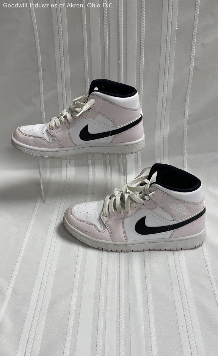 Nike Air Jordan 1 Mid Digital Pink Basketball Sneakers Womens Size 9.5 COA thumbnail 4