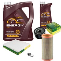 Mann Inspektionspaket 6L Mannol Energy 5W-30 FüR Renault Megane Scenic 1.9 Dti