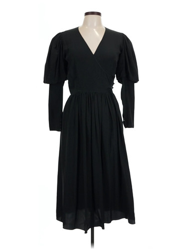 Mary McFadden Women Black Cocktail Dress 10