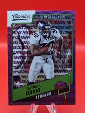 Terrell Davis 2021 Panini Classic  H2 Prem Edition Timeless Tributes Purple #/50