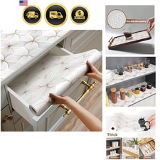 Shelf Liner for Kitchen Cabinets,Non Adhesive Cabinet Liner,Non-Slip Drawer L...