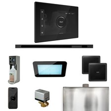 Mr Steam XDream Steam Ctrl-Pkg w/iSteamX Ctrl-Linear Steamhead-Blk Matte Blk