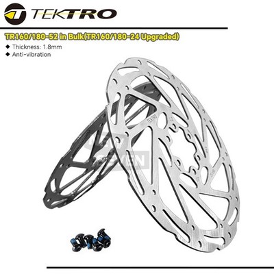 Tektro 160-52/180-52 6 Bolts 1.8mm Thickness Disc Brake Rotor 160/180-24 Upgrad