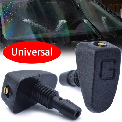 #ad 2Pcs Adjustable Hole Universal Windshield Washer Nozzles Wiper Water Spray Jet $8.99